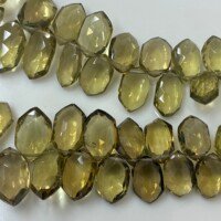 Beer Quartz Faceted Fancy Shape,21Cm