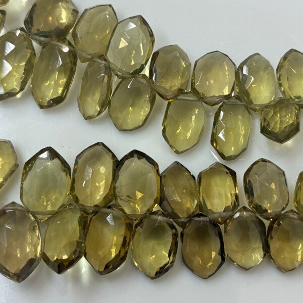 Beer Quartz Faceted Fancy Shape,21Cm