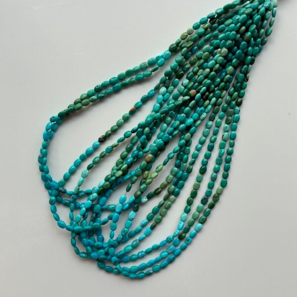 Turquoise Oval 4.5-3 Mm, 42 Mm