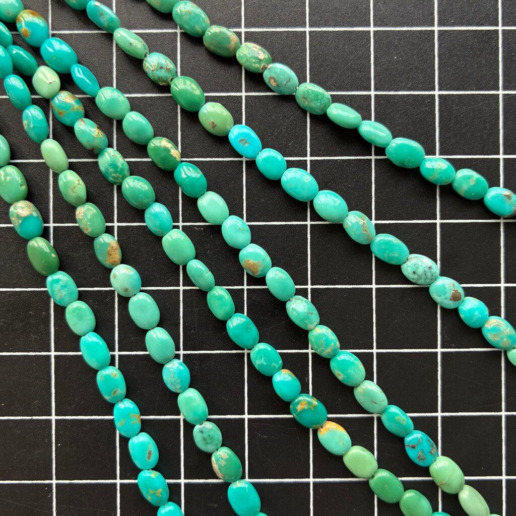 Turquoise Oval 4.5-3 Mm, 42 Mm