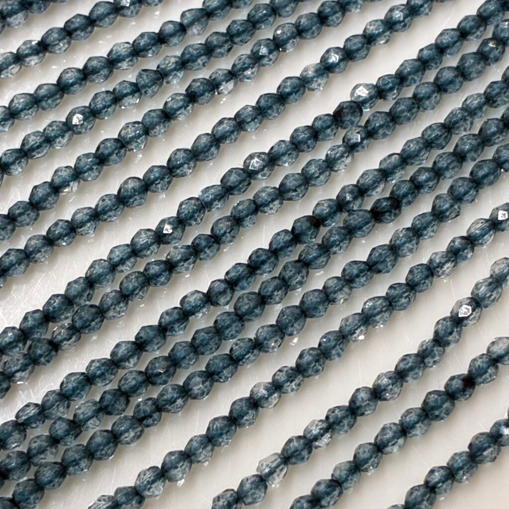 Blue Topaz, Coated ,30cm, 2mm