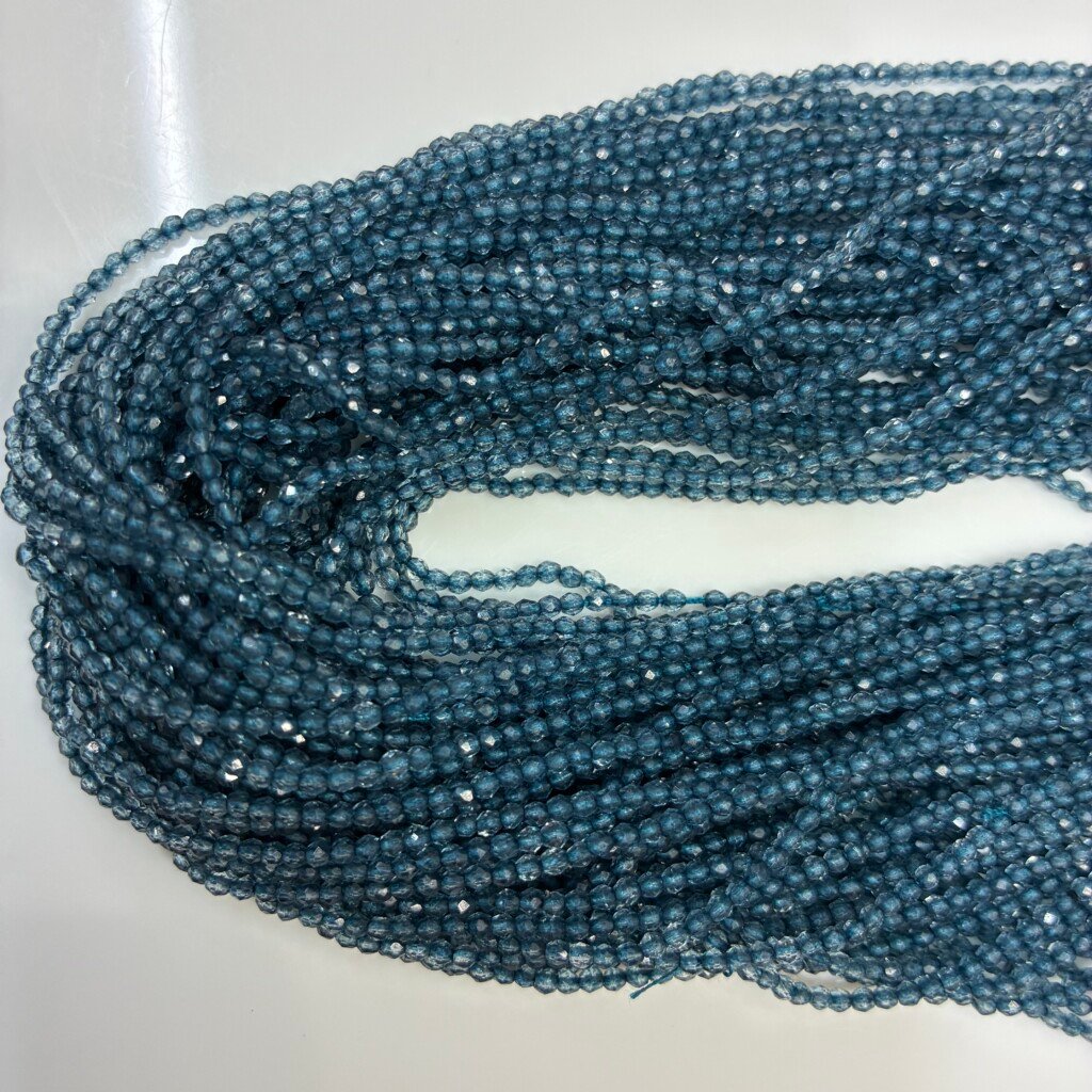 Blue Topaz, Coated ,30cm, 2mm