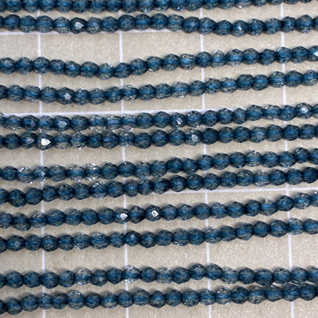 Blue Topaz, Coated ,30cm, 2mm