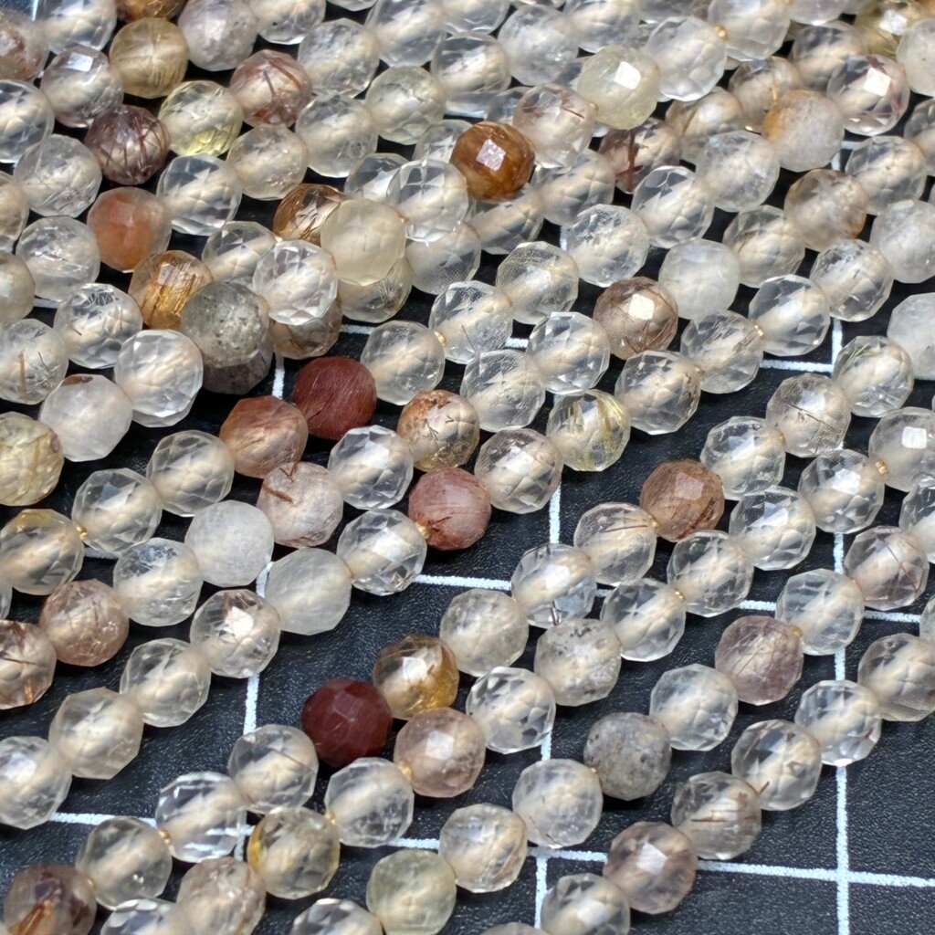 Golden Rutile, 2mm, 32 Cm