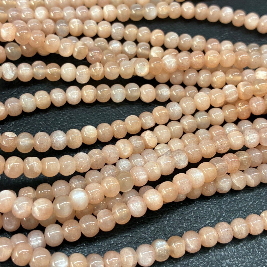 Peach Moonstone, 44 Cm, 5 Mm