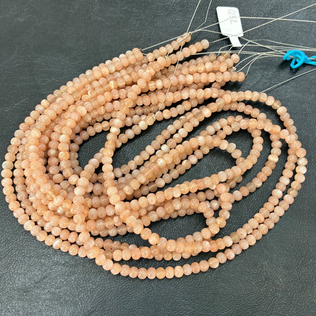 Peach Moonstone, 44 Cm, 5 Mm