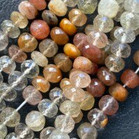 Rutile, Faceted Rondel, 46 Cm, 5.5-6 Mm
