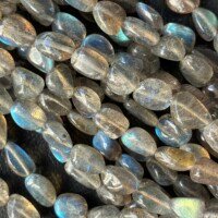 Labradorite Oval Light color, 46cm,11.6*7mm