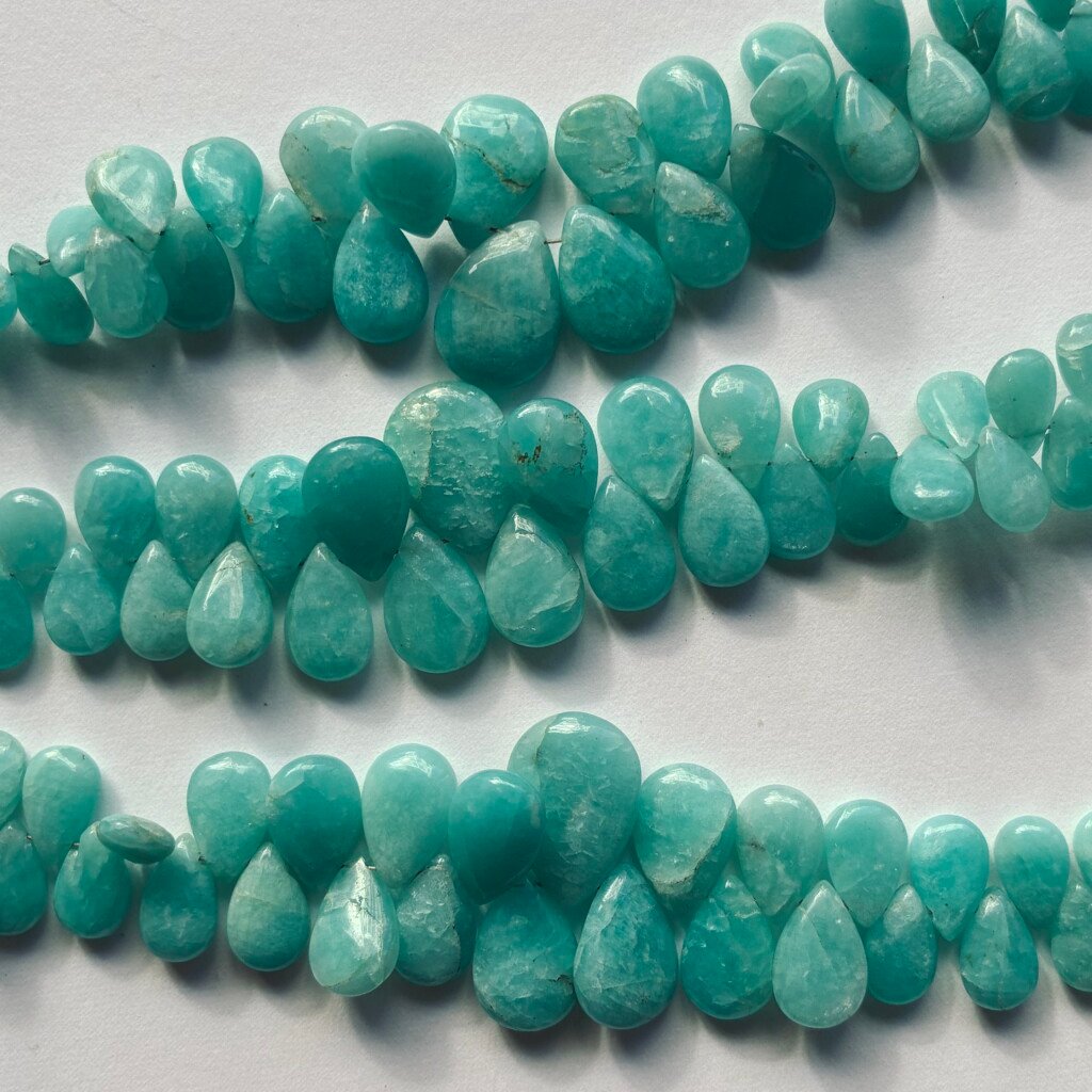 Amazonite Pear,21Cm, 15*11mm-7*4mm