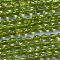 AAA Peridot Drop, 40 cm, 6*4.8 mm