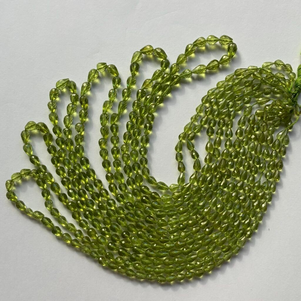 AAA Peridot Drop, 40 cm, 6*4.8 mm
