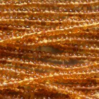 Garnet Smooth Rondelles,Manderine, 42cm , 2-3mm