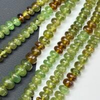 Grossular Garnet, Smooth Rondels, 40Cm , 5.5mm, 4 mm