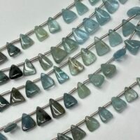 Moss Aqua Trillion, 20 cm, 9.6*6*2.5 mm, 28 beads
