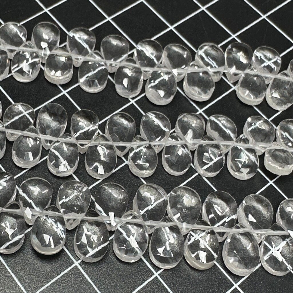 Crystal, Faceted Pear, 20cm