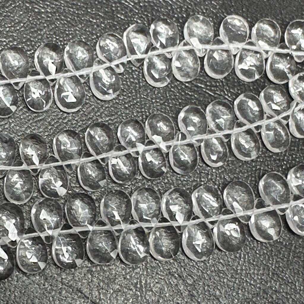 Crystal, Faceted Pear, 20cm
