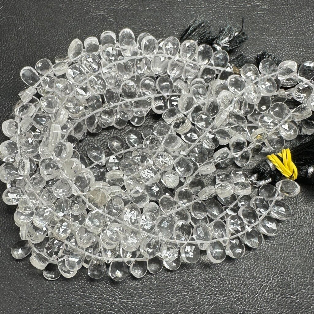 Crystal, Faceted Pear, 20cm