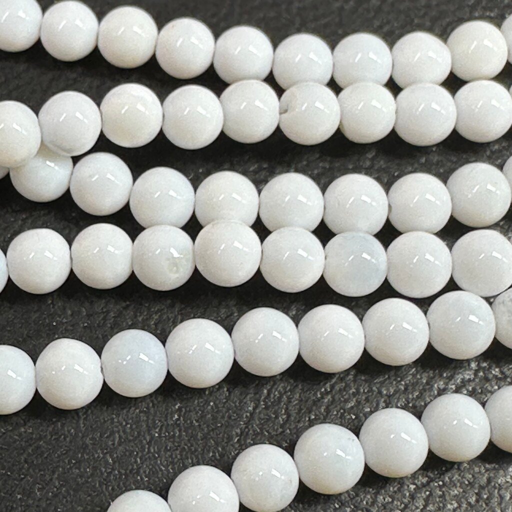 White Opal, L size ,4.5 Mm, 48 Cm