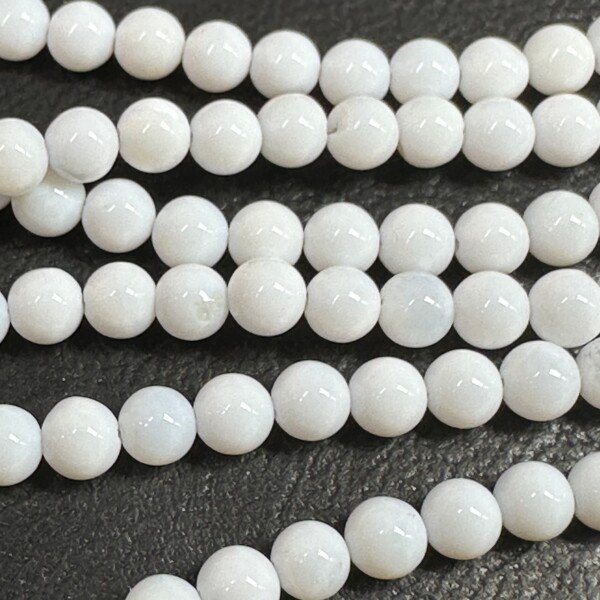 White Opal, L size ,4.5 Mm, 48 Cm